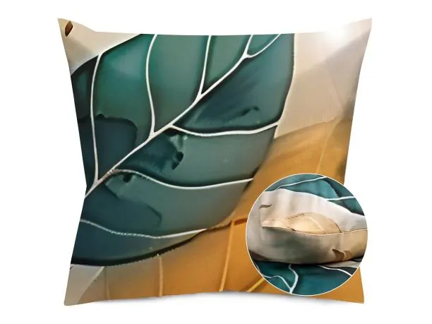 Poszewka satynowa 40x40 cm jesienne liście 12411 satynlove premium