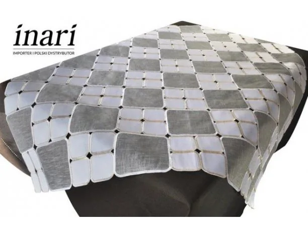 Bieżnik - kremowy - 85x85 cm int 128