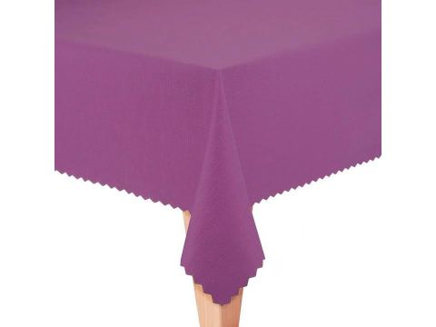 Obrus plamoodporny 150x220 cm fioletowy len