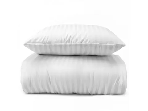 Poszwa hotelowa adamaszkowa PC 160x200 | Pasy 2 cm | Bawełna/Poliester