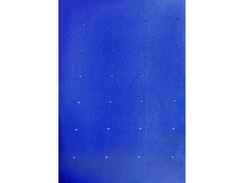 Obrus plamoodporny 130x155 cm szafirowe kropeczki codzienny