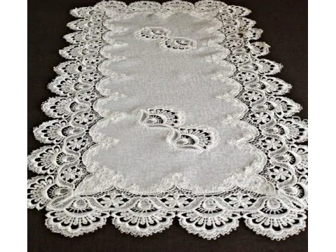 Bieżnik z gipiurą 60x120 biały 8139