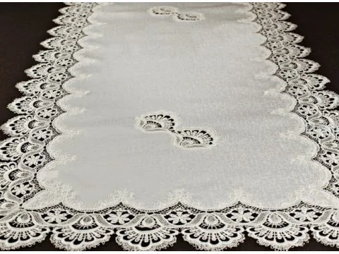 Bieżnik z gipiurą 60x120 biały 8139