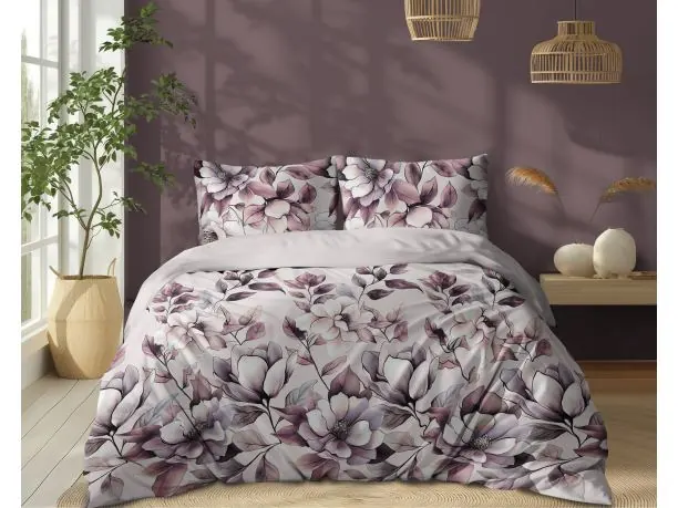 Pościel z bawełny 160x200 +2/70x80 beżowe marzenie wz. 5498 b