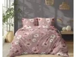 Pościel z bawełny 160x200 +2/70x80 słodki różowy kwiat wz. 5502 a