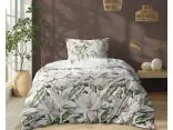 Pościel z bawełny 140x200 +1/70x80 zielony dotyk magnoli wz. 5505 b