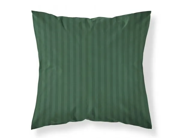 Poszewka adamaszkowa 40x40 cm | Pasy 1 cm | pure green adamaszek 1 szt