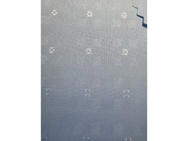 Obrus plamoodporny 130x160 cm niebieska kosteczka owalny