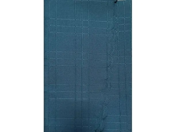 Obrus plamoodporny 130x155 cm kratka ciemna zieleń owal