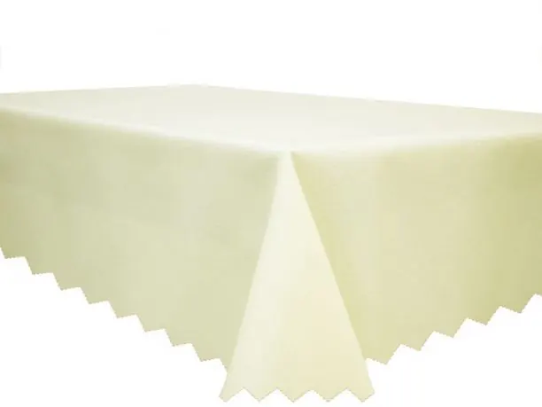 Obrus plamoodporny 140x220 cm owalny jasny krem len