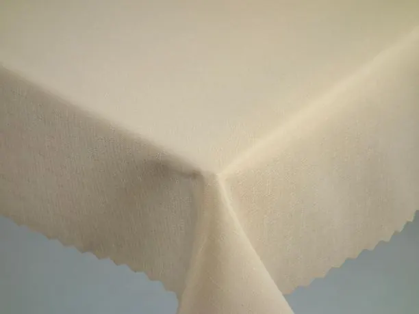 Obrus plamoodporny 140x220 cm owalny len jasny beż codzienny