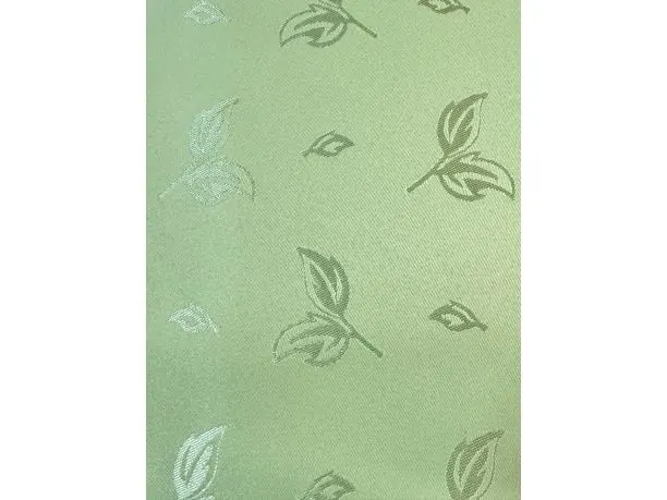 Obrus plamoodporny owalny 140x220 cm seledynowe listki codzienny