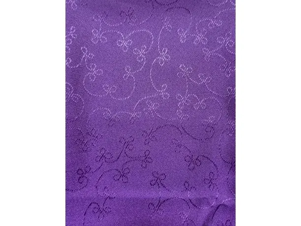 Bieżnik plamoodporny 75x75 cm ciemny fiolet pajęczynka