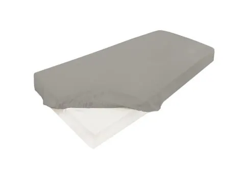 Prześcieradło satynowe Gold 180x200 ciemny popiel z gumką Matex 044