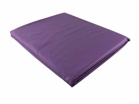 Prześcieradło z satyny bawełnianej 160x210 fioletowe Andropol - bez gumki
