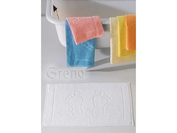 Dywanik łazienkowy Stopki 50x70 cm Stalowy Greno