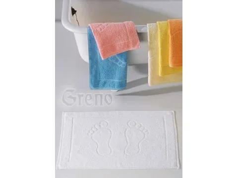 Dywanik łazienkowy Stopki 50x70 cm Kremowy Greno