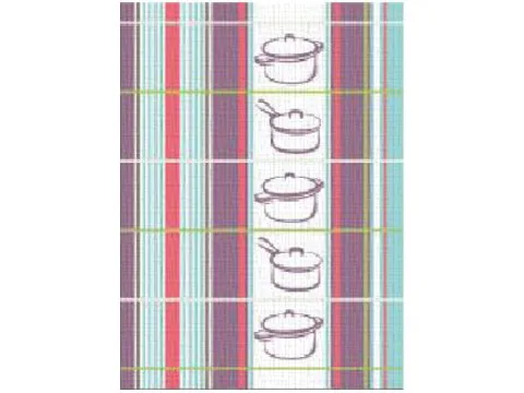 Ściereczka kuchenna Gusto 50x70 cm Rondelki Niebieski