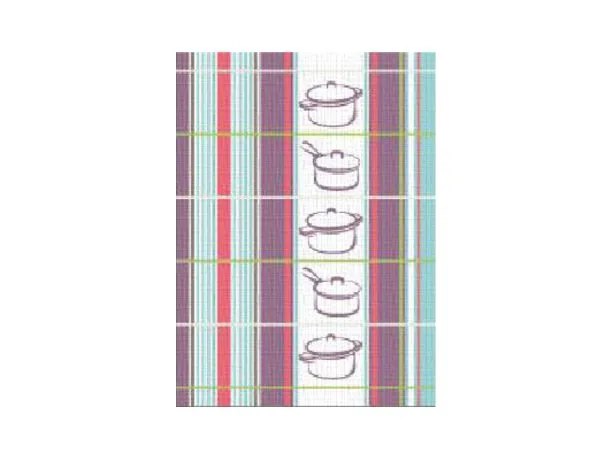 Ściereczka kuchenna Gusto 50x70 cm Rondelki Niebieski