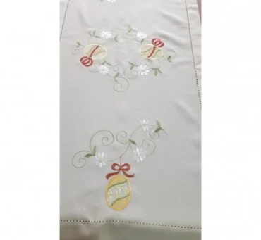 Bieżnik świąteczny - Pisanki - 60x120 cm - Wielkanoc - INT 0319