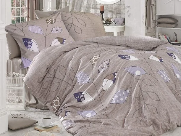 Pościel z bawełny 160x200 Serenity Beige R51430/1