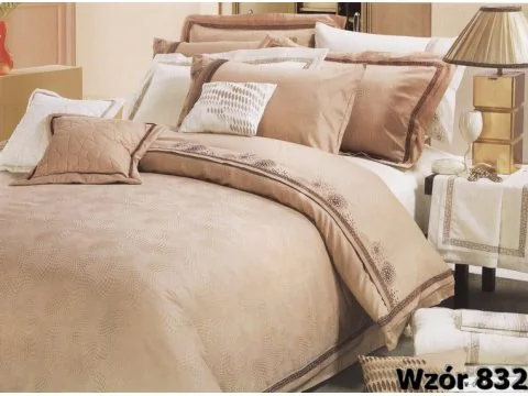 Komplet pościeli Atłasowej haftowanej 160x200 wz 832