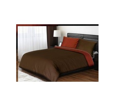 Komplet pościeli satynowej Sofia 180x200 bordo/ brąz wz. 21410/1 Komplet pościeli satynowej Sofia 180x200 bordo/ brąz wz. 21410/1