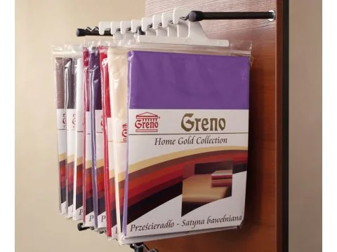 Prześcieradło - satynowe - 160 x 210 - Liliowe- Greno