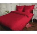 Pościel satynowa jednobarwna Carmen 140x200 Czerwona 029