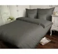 Pościel satynowa jednobarwna Carmen 140x200 szary 037