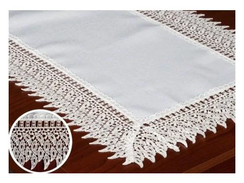 Bieżnik z gipiurą 50x100 biały 144