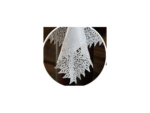 Bieżnik z gipiurą 50x100 biały 144