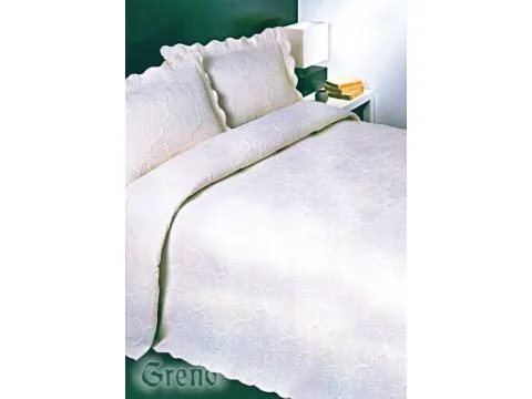 Narzuta Żakard - Żółty - 220x260 cm - Barok Żółty - Greno