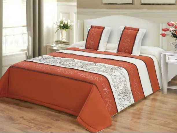 Narzuta satynowa 220x240 + 2 x poszewki 40x40 wz. 57891