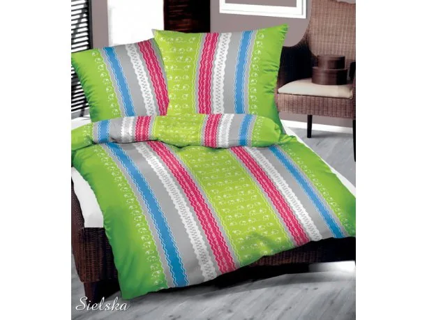 Pościel z bawełny 160x200 Sielska Bielbaw