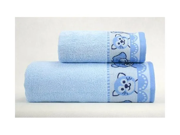 Ręcznik dla dzieci Misie New 70 x 125 Niebieski Greno