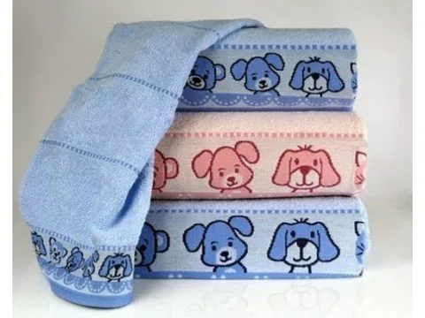 Ręcznik dla dzieci Misie New 70 x 125 Niebieski Greno