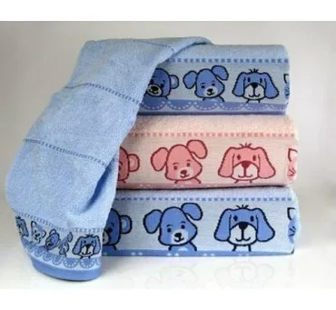 Ręcznik dla dzieci Misie New 70x125 Różowy Greno