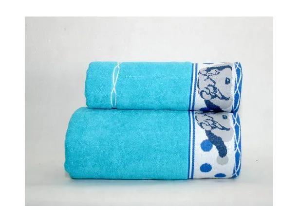 Ręcznik dla dzieci Sharp Pei 50x70 Niebieski Greno