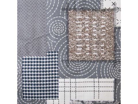 Pościel z flaneli 140x200 – geometryczny wzór w odcieniach szarości, ciepła i nowoczesna Pościel z flaneli 140x200 – geometryczny wzór w odcieniach szarości, ciepła i nowoczesna