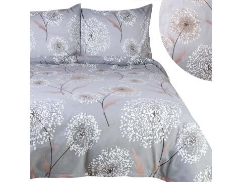 Pościel flanelowa 180x200 – dmuchawce na szarym tle ciepła i przytulna na zimowe noce Pościel flanelowa 180x200 – dmuchawce na szarym tle ciepła i przytulna na zimowe noce