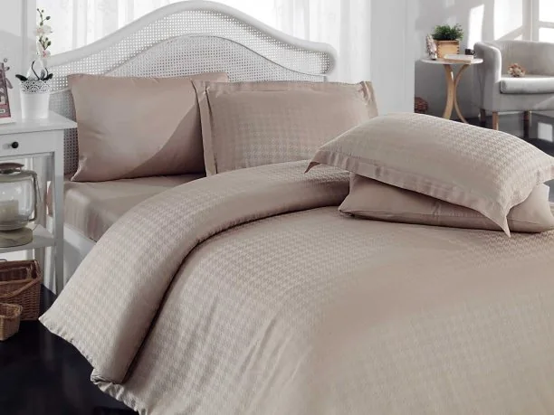 Komplet pościeli bambusowej Kazayagi Beige 160x200