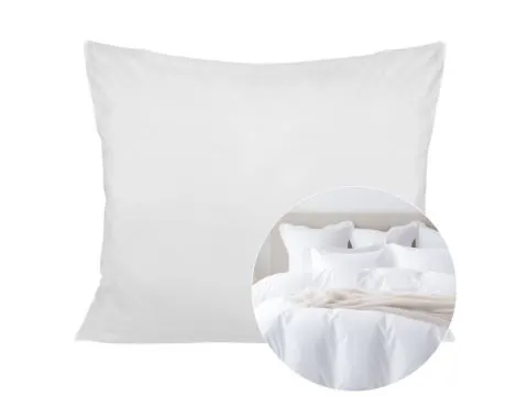 Poszewka 50x70 Satyna Bawełniana Biała – Gładka, Na Poduszkę