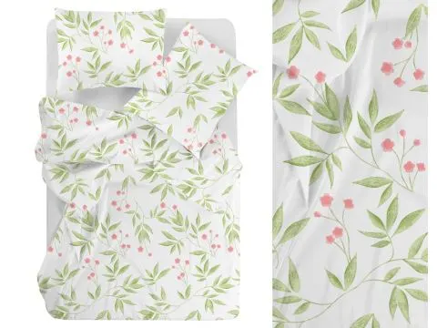 Pościel bawełniana Bielbaw 160x200 Monday Morning – różowe kwiatuszki Pościel bawełniana Bielbaw 160x200 Monday Morning – różowe kwiatuszki