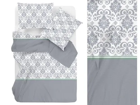 Pościel bawełniana Bielbaw 220x200 Paradis Natura – szary wzorek Pościel bawełniana Bielbaw 220x200 Paradis Natura – szary wzorek