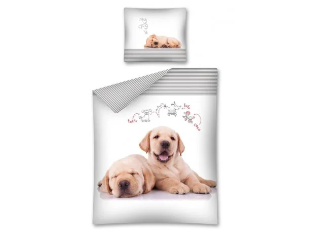Pościel dla dzieci 140x200 The dog / Pies 2275 A Sweet animals Labrador retriever
