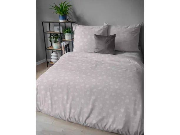 Pościel flanelowa 220x200 – spiralny wzór w kolorze pastelowym