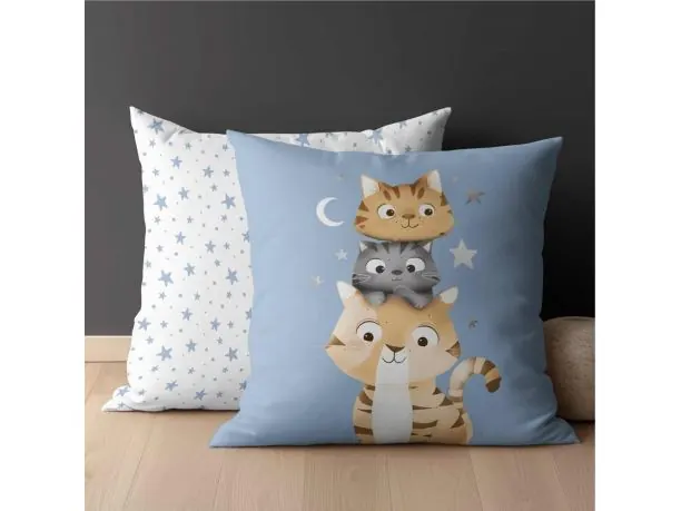 Poszewka bawełniana 40x40 kociaki słodziaki dla dzieci