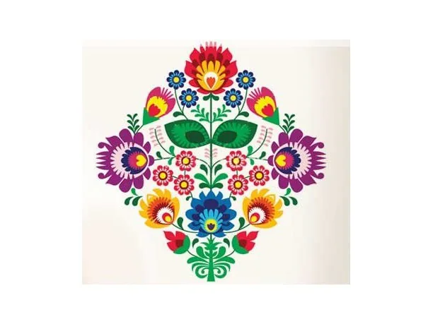 Poszewka dekoracyjna 40x40 łowicz 03