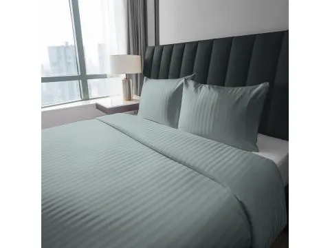 Pościel 160x200 adamaszkowa pure miętowa pasek 1 cm adamaszek mięta Pościel 160x200 adamaszkowa pure miętowa pasek 1 cm adamaszek mięta